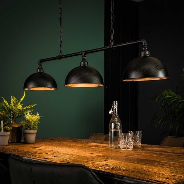 Lampada a sospensione Abby DH Interior Nero LxLxA 106x31x28 Nero Foto atmosferica vista frontale diagonale