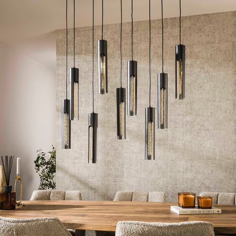 Hanglampen - Hanglamp Judy 9 - lichts zwart - Dimehouse