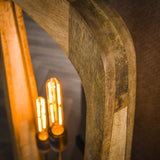 Lampada da terra Akira in legno di mango organico 3L