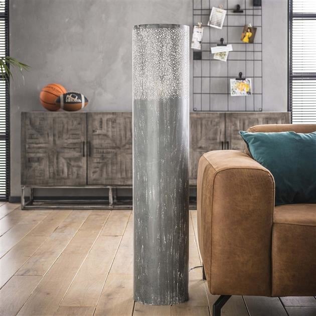 Lampada da terra Eleanor Metal DH Interior Grigio LxPxH 127x29x29 Metal Atmosphere foto vista frontale