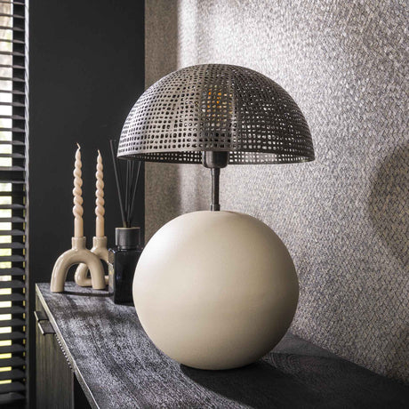 Lampada da tavolo Avelie sfera organica Ø26 cm