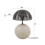 Tafellampen - Tafellamp Avelie organisch bol Ø26 cm - Dimehouse