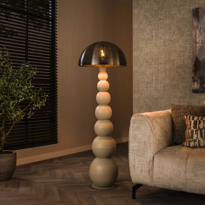 Vloerlampen - Vloerlamp Avelie organisch bol Ø51 cm - Dimehouse