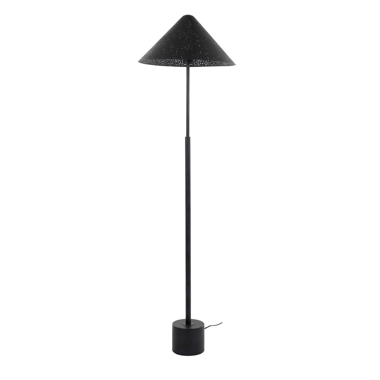 Lampada da terra Kenneth in metallo nero