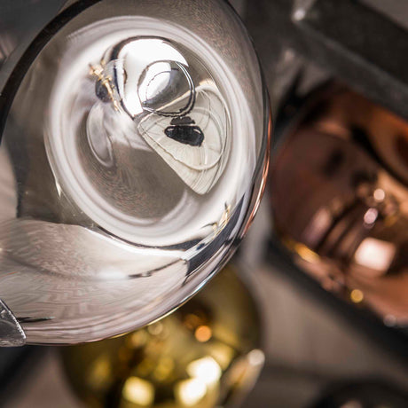 Lampada da terra Ada 5 luci in vetro colorato