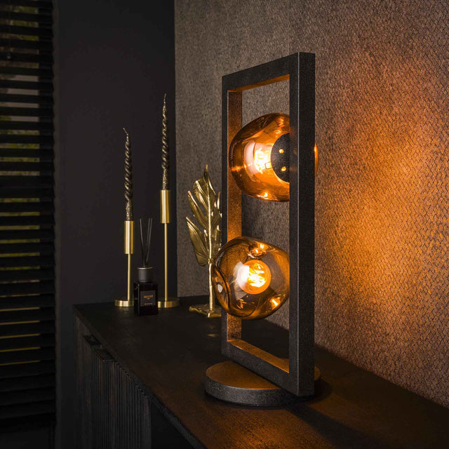 Tafellampen - Tafellamp Ada 2 - lichts gekleurd glas - Dimehouse