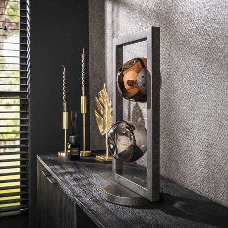 Lampada da tavolo Ada 2 luci in vetro colorato