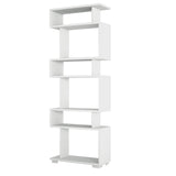 Boekenkasten - Design vakkenkast wit melamine Blok 60x165x19,5 cm - Dimehouse