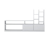 TV Meubels - TV Meubel Set Dolunay Wit Melamine 164,4x91,3x25 cm - Dimehouse