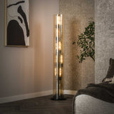 Vloerlampen - Vloerlamp Cai 5 - lichts amber glas - Dimehouse