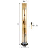 Vloerlampen - Vloerlamp Cai 5 - lichts amber glas - Dimehouse
