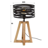 Lampada da tavolo Twist DH Interior Grigio LxLxH 48x38x38 Grigio ardesia Bianco Indicazione dimensione foto