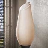 Lampada da terra Cocoon a 3 luci in marrone terra di Siena