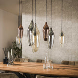 Hanglampen - Moderne Hanglamp Coco 7 - lichts gekleurd glas - Dimehouse