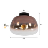 Hanglampen - Plafondlamp Noma Shaded Koper Ø36 cm - Dimehouse