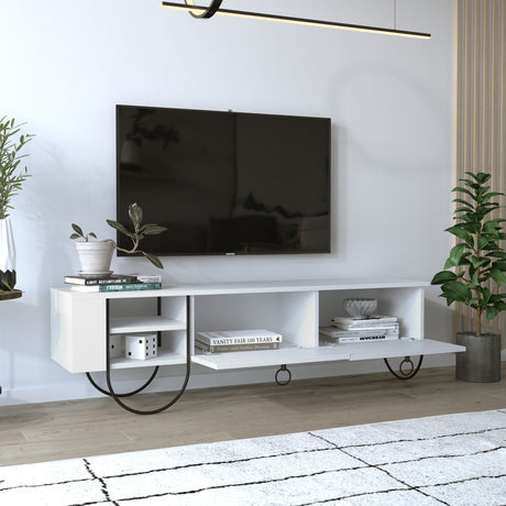 Mobile TV Norfolk Bianco Melaminico 150x44x36 cm