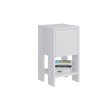 Nachtkastjes - Nachtkastje Ema Wit Melamine 30x55x30 cm - Dimehouse