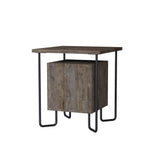 Comodino Acres Melaminico Marrone scuro 40x45x40 cm
