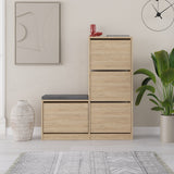 Scarpiera Dude Rovere Melaminico 105x118,5x26 cm