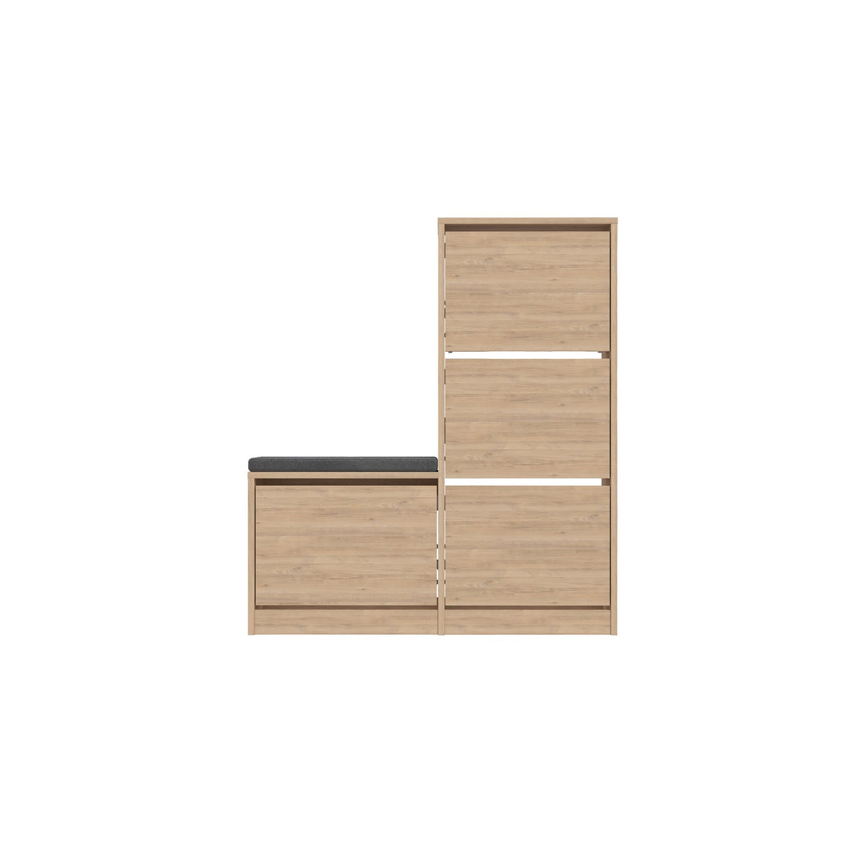 Scarpiera Dude Rovere Melaminico 105x118,5x26 cm