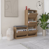 Scarpiera Dude Melamina Naturale 105x118,5x26 cm