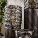 Vloerlampen - Vloerlamp cilinder Brick 60 cm zwart bruin - Dimehouse