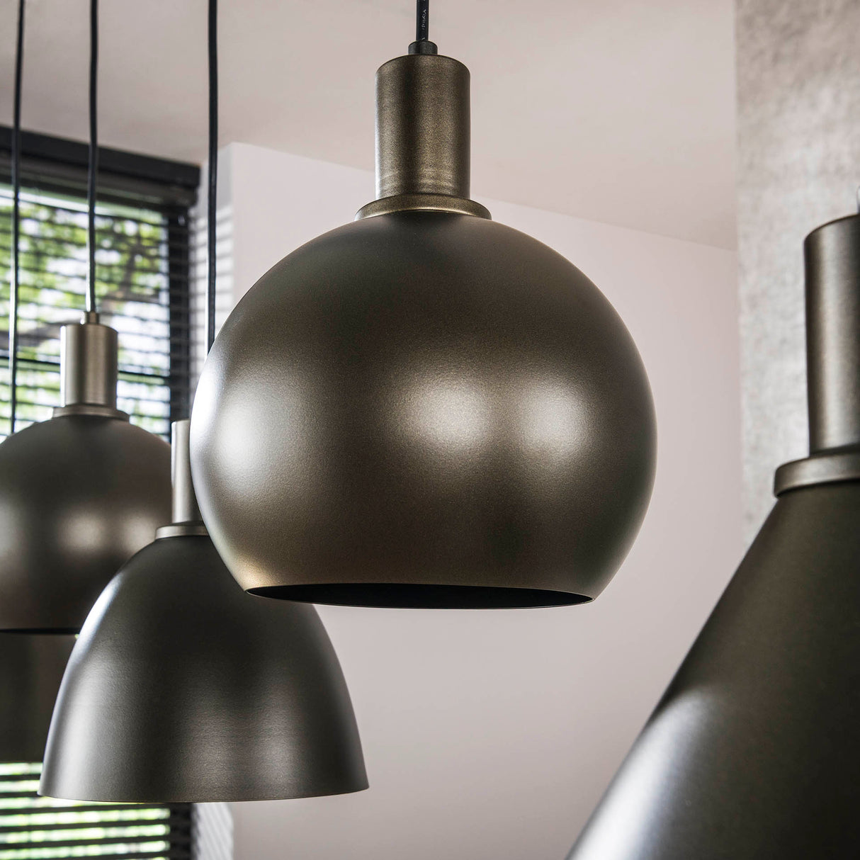 Hanglampen - Hanglamp Sienna 5 - lichts Bruin 120 cm - Dimehouse