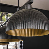 Lampada a sospensione Melo 3 luci in metallo nero