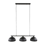 Lampada a sospensione Melo 3 luci in metallo nero