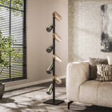 Lampada da terra Khai cilindro a 8 luci in vetro misto