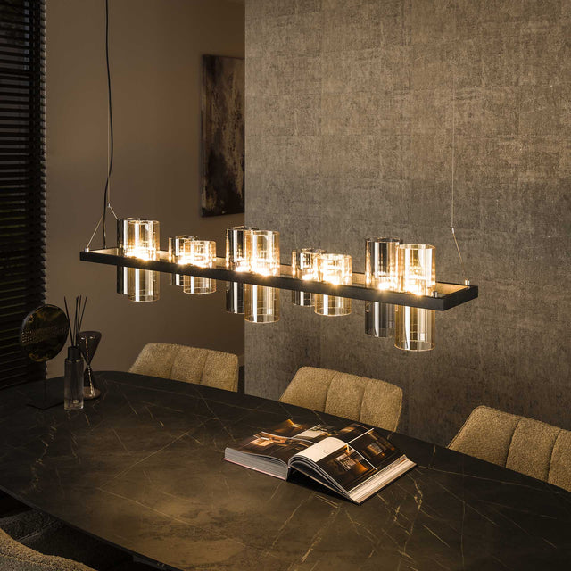 Hanglampen - Hanglamp Khai 10 - lichts cilinder gemixt glas - Dimehouse