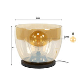 Lampada da terra Dain UP XXL Vetro color ambra