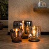 Vloerlampen - Vloerlamp Dain UP XXL Koperkleurig glas - Dimehouse