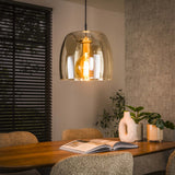 Hanglampen - Hanglamp Dain 1 - lichts Amberkleurig Glas - Dimehouse