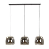 Hanglampen - Hanglamp Dain 3 - lichts chroomkleurig glas - Dimehouse