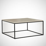 Tavolino quadrato Melaminico rovere - 75x75 cm - Pola