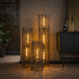 Lampada da terra Florine cilindro metallico Ø25 cm L