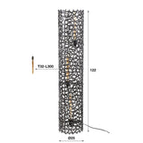 Lampada da terra Florine cilindro metallico Ø25 cm L