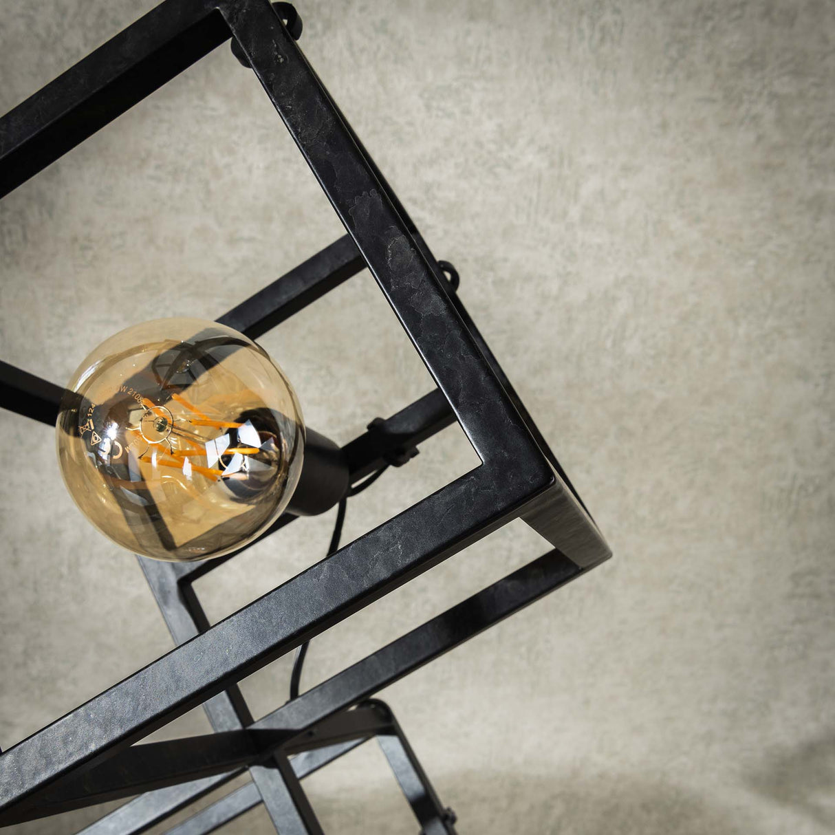 Vloerlampen - Vloerlamp Drew 4 - lichts kubus zwart - Dimehouse