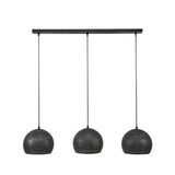 Lampada a sospensione Aya 3 Sphere DH Interior Marrone LxLxH 87x33x27 Marrone nero Bianco foto vista frontale