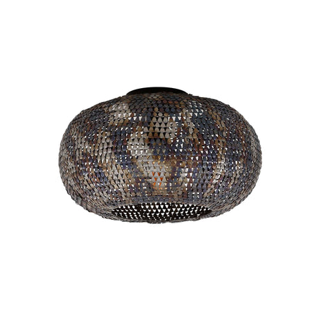 Lampada da soffitto Alfie metallo nero marrone