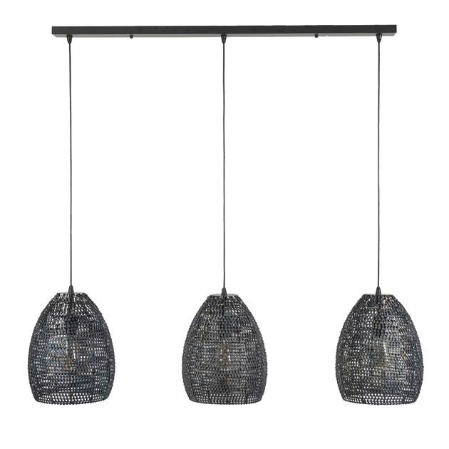 Lampada a sospensione Armoor DH Interior Marrone LxLxH 112x41x33 Marrone nero Bianco foto vista frontale