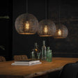 Lampada a sospensione Armoor DH Interior Marrone LxLxH 111x35x29 Marrone nero Foto atmosferica vista frontale diagonale
