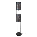 Lampada da terra industriale Armoor a 2 luci marrone nero