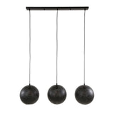 Hanglampen - Hanglamp Zeno 3 - lichts Ø30 metaal zwart - Dimehouse