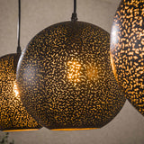 Hanglampen - Hanglamp Zeno 4 - lichts Ø25 metaal zwart - Dimehouse