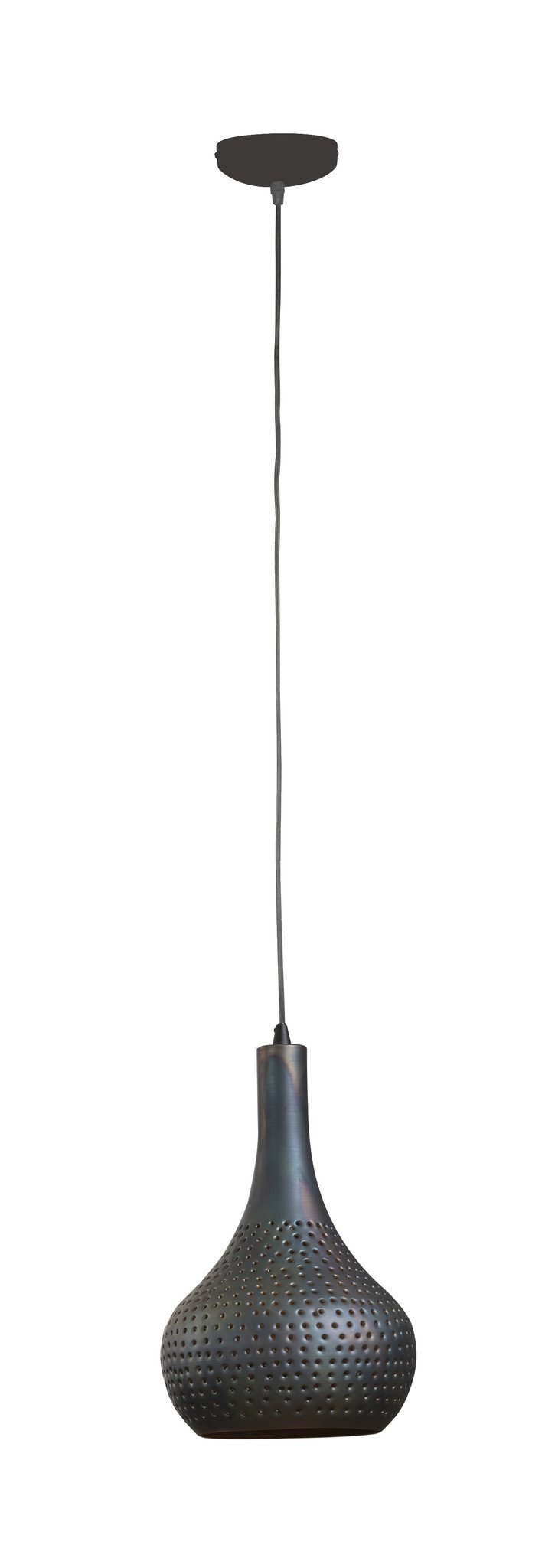 Lampada a sospensione Aya 1 Nero-Marrone DH Interno Marrone LxLxH 46x28x27 Marrone nero Bianco foto vista frontale