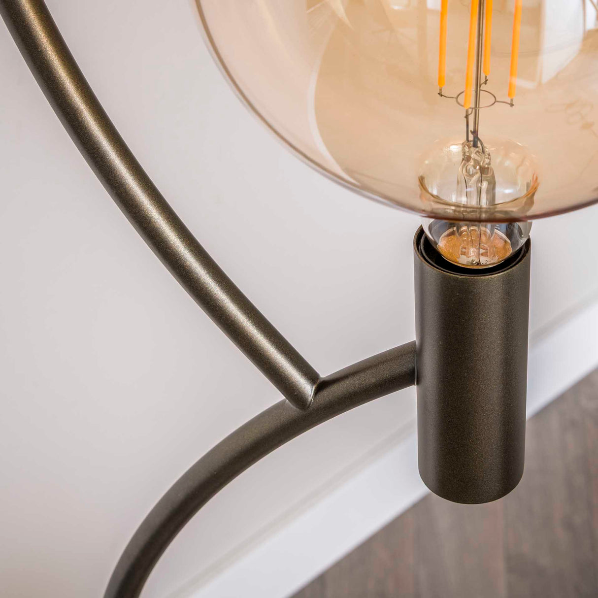 Vloerlampen - Niro Vloerlamp 3 - lichts Sienna bruin - Dimehouse