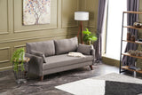 Banken - Slaapbank taupe stof 3 - zits - Bella - Dimehouse
