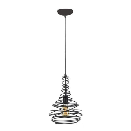 Lampada a sospensione Kelsey DH Interior Nero LxLxH 47x28x28 Nero Foto bianca vista frontale